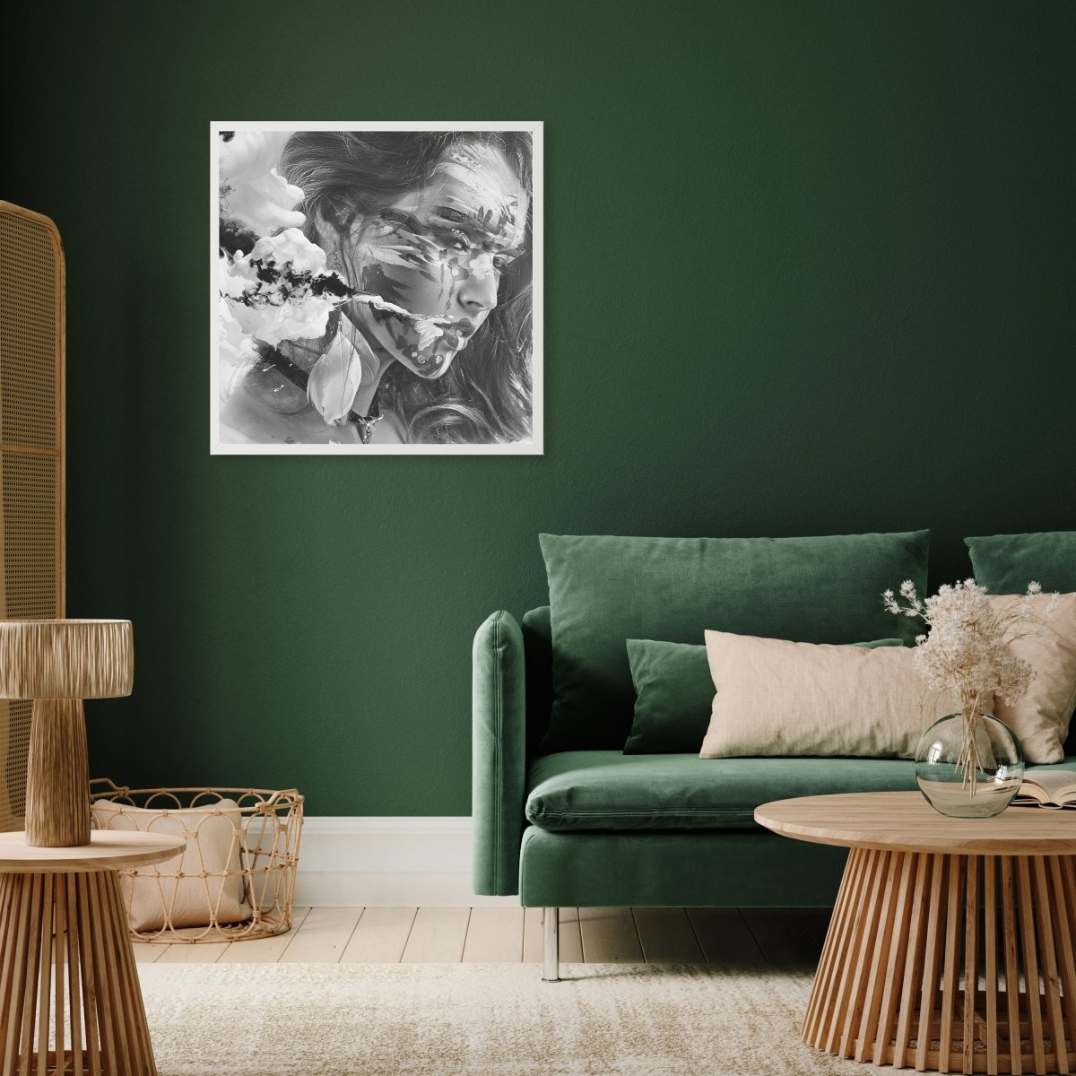 wandmotiv24 Poster, Poster - Frau, Rauch, Indianer - M0277 - Bild 5 wandmotiv24 Poster, Poster - Frau, Rauch, Indianer - M0277 - Bild 5