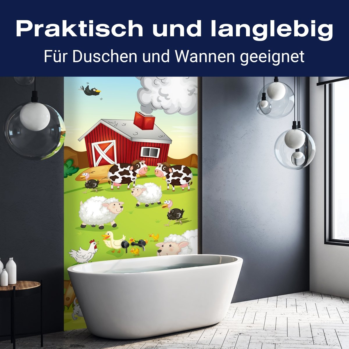 Duschwand Auf dem Land M0280 entdecken - Bild 3 Duschwand Auf dem Land M0280 entdecken - Bild 3