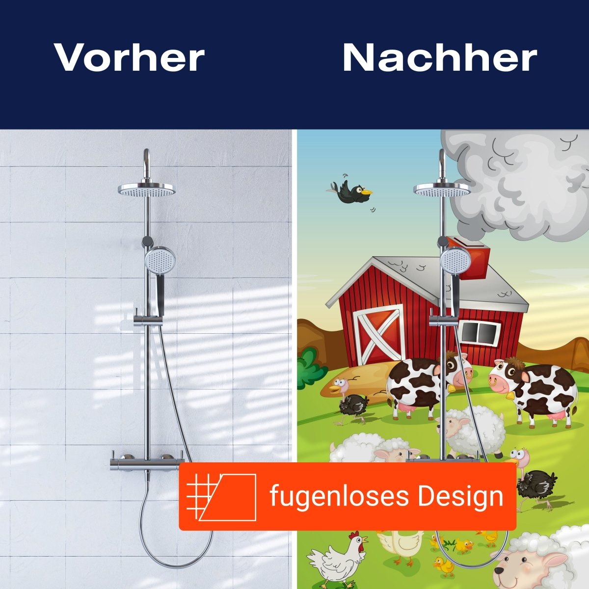 Duschwand Auf dem Land M0280 entdecken - Bild 9 Duschwand Auf dem Land M0280 entdecken - Bild 9