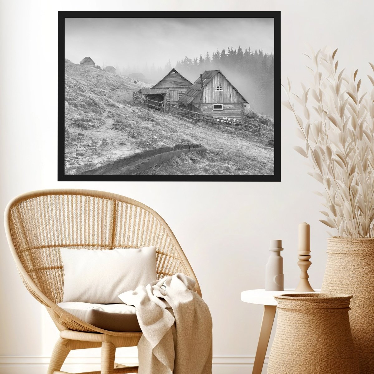 wandmotiv24 Poster, Poster - Hütte, Berge, Wald - M0286 - Bild 3 wandmotiv24 Poster, Poster - Hütte, Berge, Wald - M0286 - Bild 3