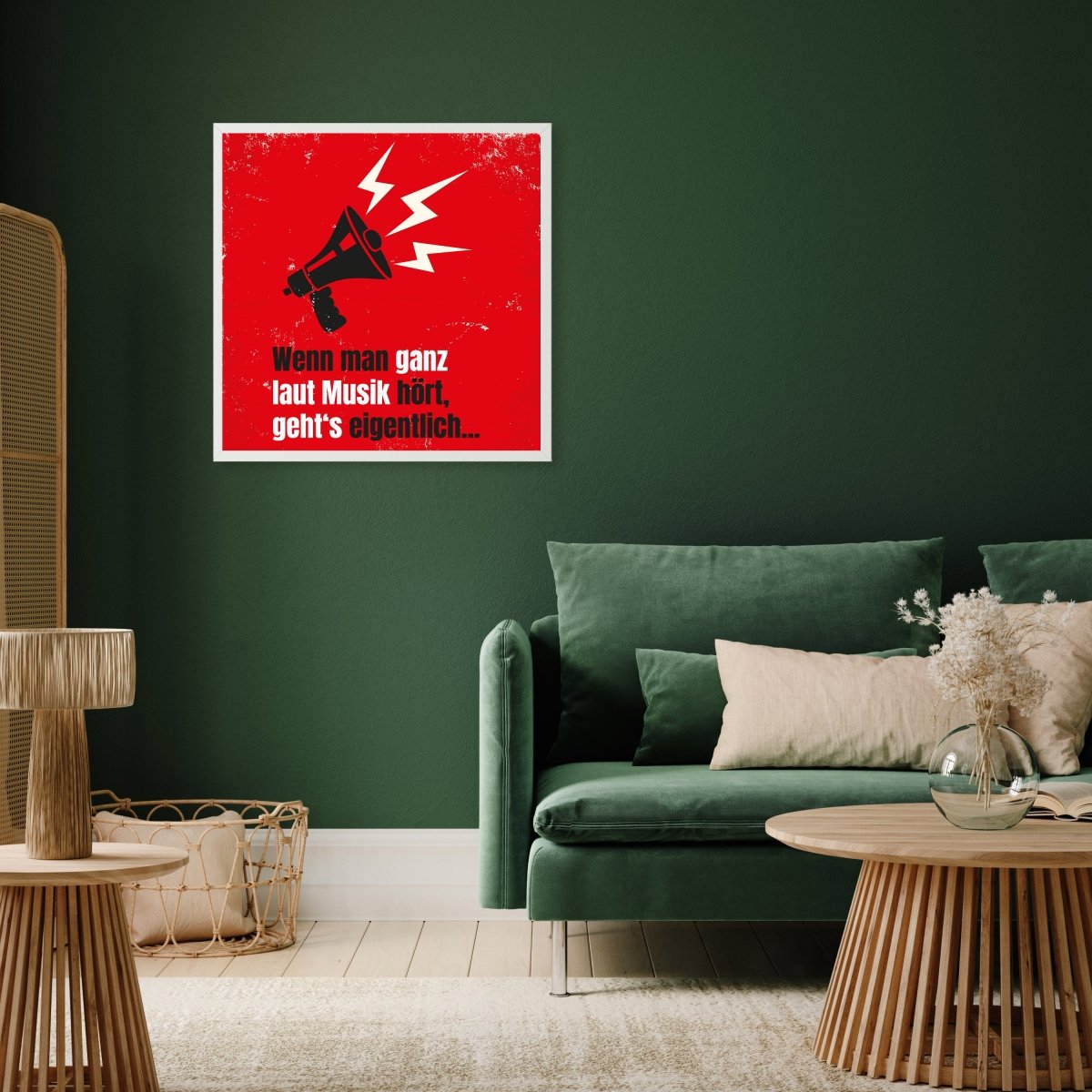 wandmotiv24 Poster, Poster - Musik, Megafon, Spruch - M0290 - Bild 5 wandmotiv24 Poster, Poster - Musik, Megafon, Spruch - M0290 - Bild 5