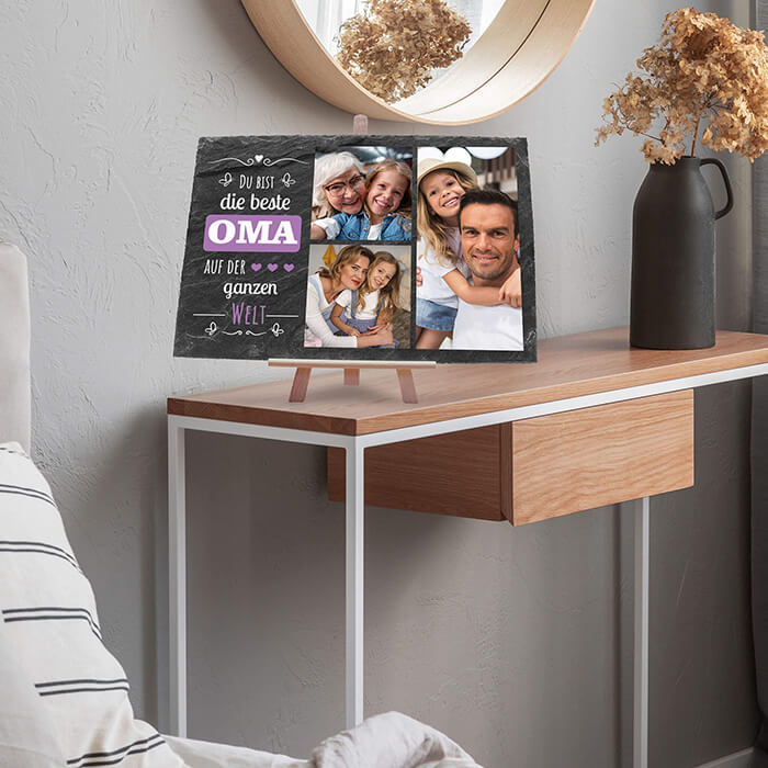 Schiefertafel mit Staffelei Beste Oma M0293 - Bild 2 Schiefertafel mit Staffelei Beste Oma M0293 - Bild 2