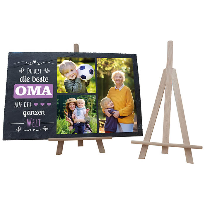 Schiefertafel mit Staffelei Beste Oma M0293 - Bild 3 Schiefertafel mit Staffelei Beste Oma M0293 - Bild 3