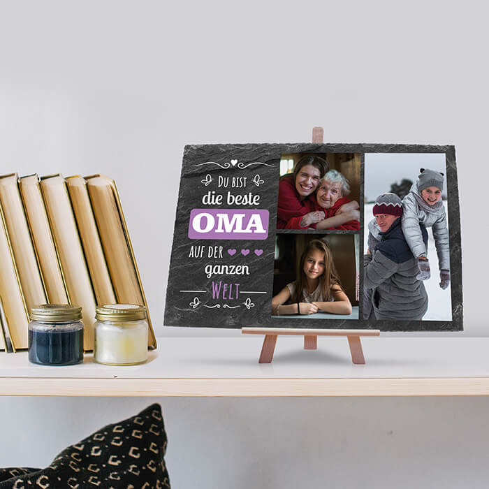 Schiefertafel mit Staffelei Beste Oma M0293 - Bild 6 Schiefertafel mit Staffelei Beste Oma M0293 - Bild 6