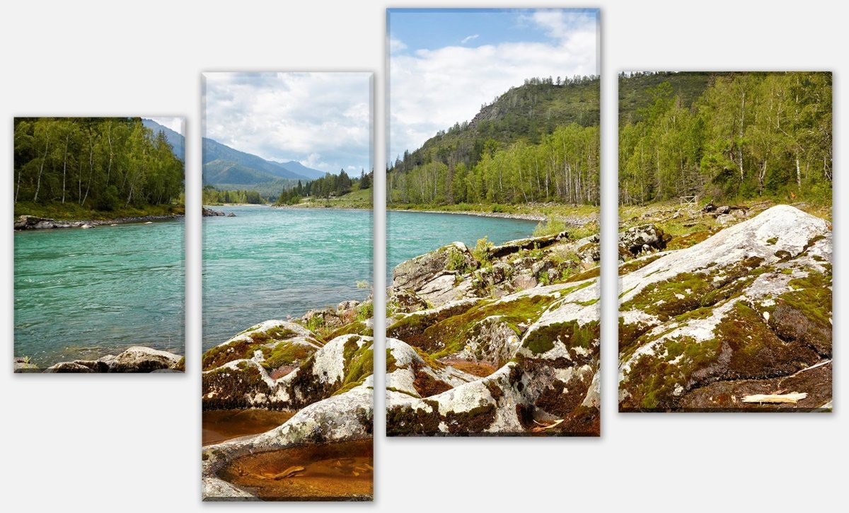 Leinwandbild Mehrteiler Altai Katun M0293 Leinwandbild Mehrteiler Altai Katun M0293