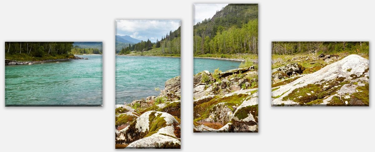 Leinwandbild Mehrteiler Altai Katun M0293 Leinwandbild Mehrteiler Altai Katun M0293