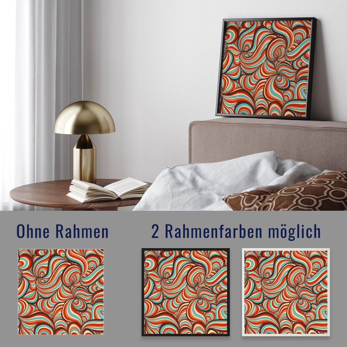 wandmotiv24 Poster, Poster - Retro, Muster, bunt - M0293 - Bild 4 wandmotiv24 Poster, Poster - Retro, Muster, bunt - M0293 - Bild 4