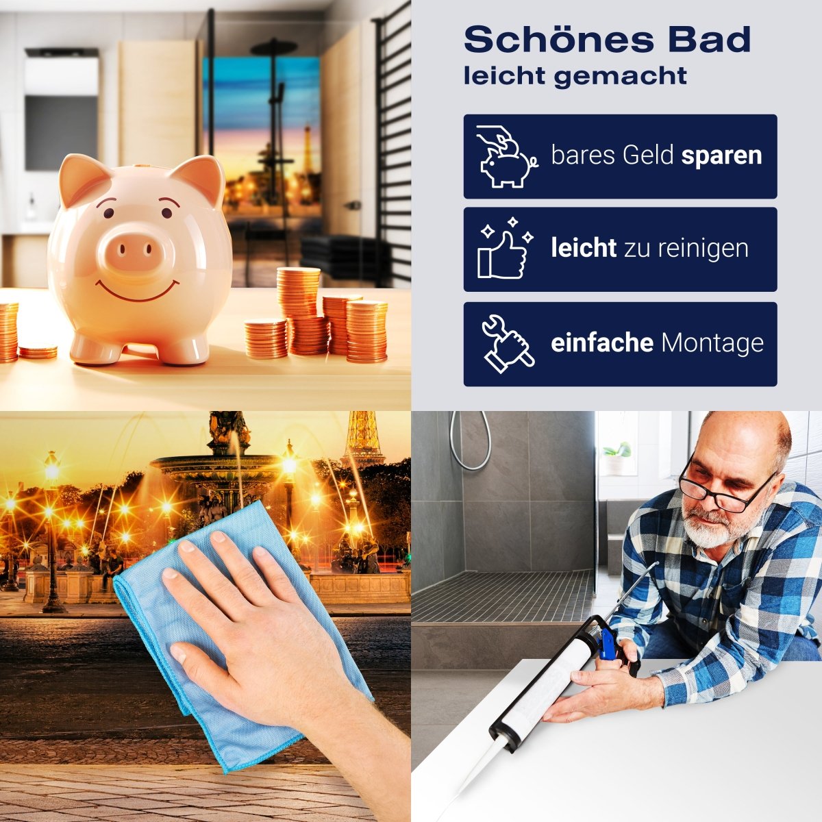 Duschwand Place de la Concorde M0295 entdecken - Bild 7 Duschwand Place de la Concorde M0295 entdecken - Bild 7