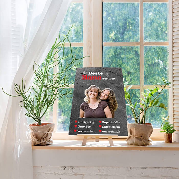 Schiefertafel mit Staffelei Beste Mama M0297 - Bild 5 Schiefertafel mit Staffelei Beste Mama M0297 - Bild 5