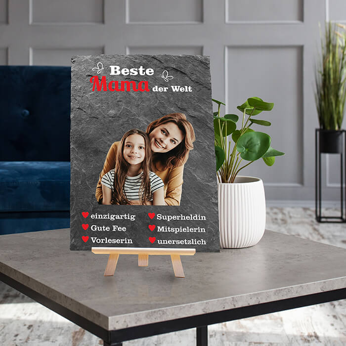 Schiefertafel mit Staffelei Beste Mama M0297 - Bild 6 Schiefertafel mit Staffelei Beste Mama M0297 - Bild 6