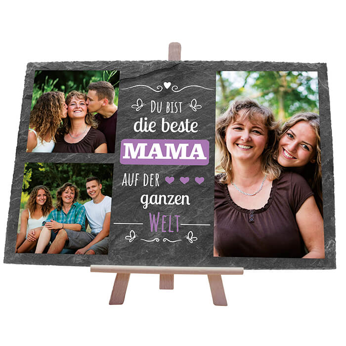 Schiefertafel mit Staffelei Beste Mama M0298 - Bild 1 Schiefertafel mit Staffelei Beste Mama M0298 - Bild 1