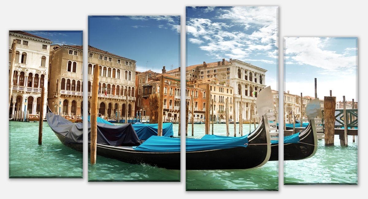 Leinwandbild Mehrteiler Gondeln Venedig M0299 Leinwandbild Mehrteiler Gondeln Venedig M0299