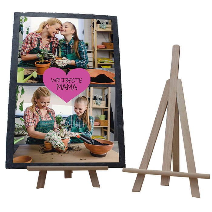 Schiefertafel mit Staffelei weltbeste Mama M0300 - Bild 3 Schiefertafel mit Staffelei weltbeste Mama M0300 - Bild 3