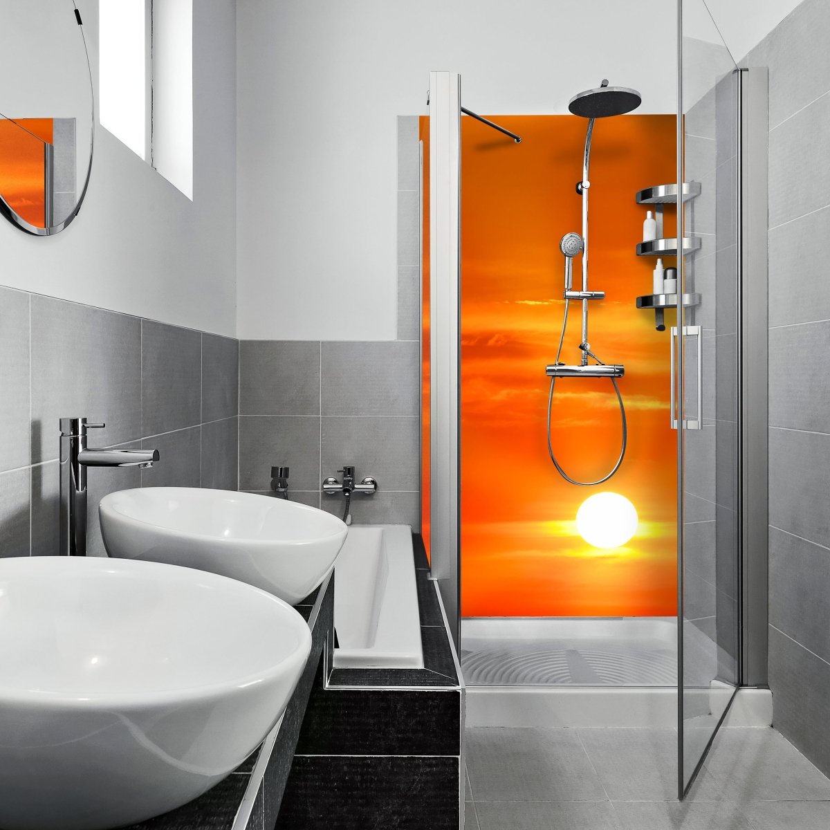 Duschwand Abendrot Meer M0301 entdecken - Bild 1 Duschwand Abendrot Meer M0301 entdecken - Bild 1