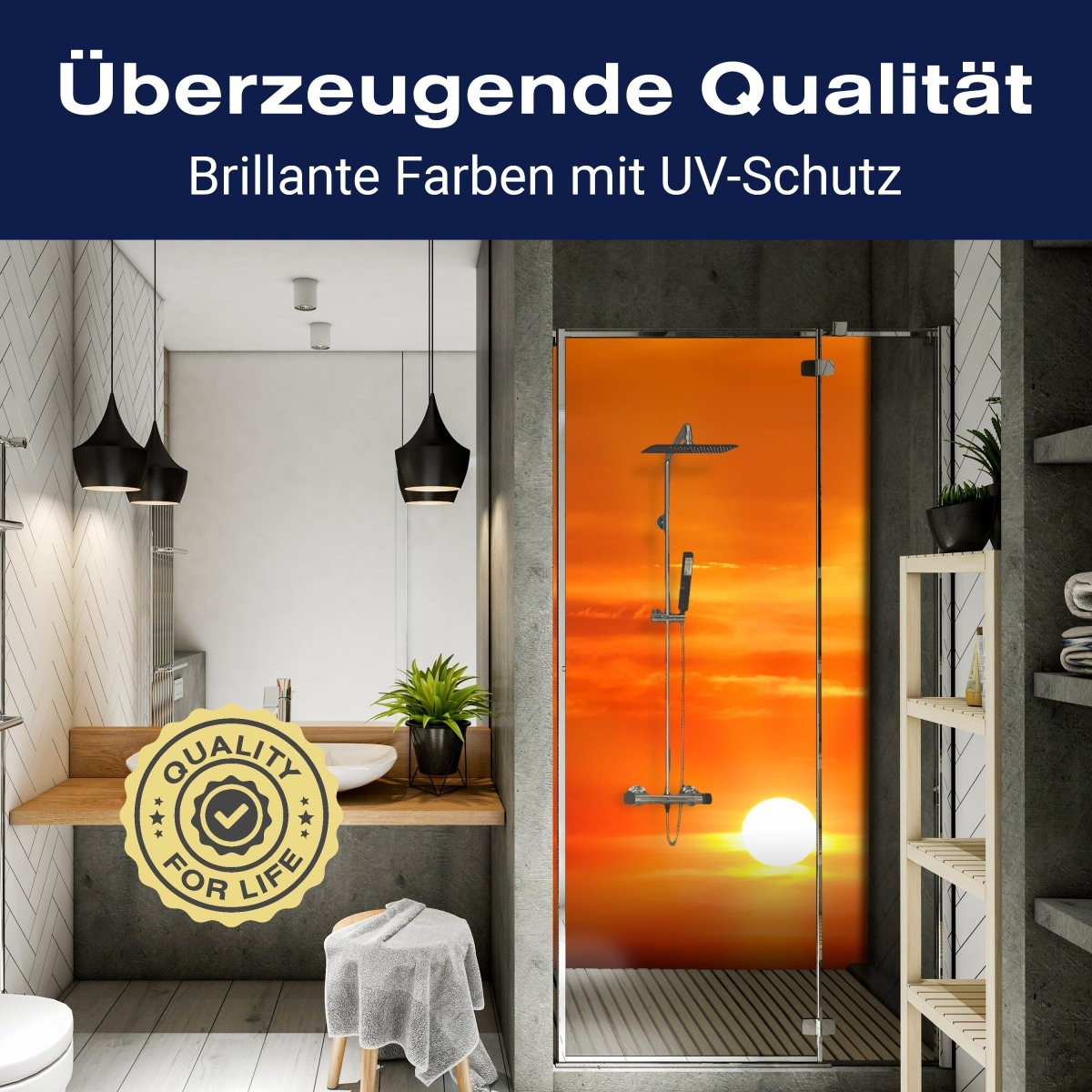 Duschwand Abendrot Meer M0301 entdecken - Bild 2 Duschwand Abendrot Meer M0301 entdecken - Bild 2