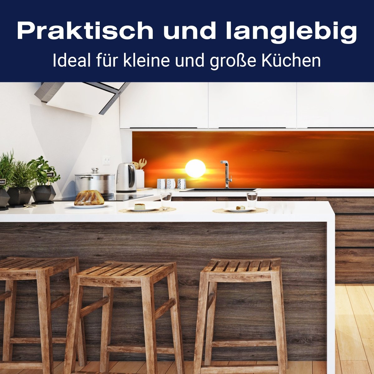 Küchenrückwand Abendrot Meer M0301 entdecken - Bild 3 Küchenrückwand Abendrot Meer M0301 entdecken - Bild 3