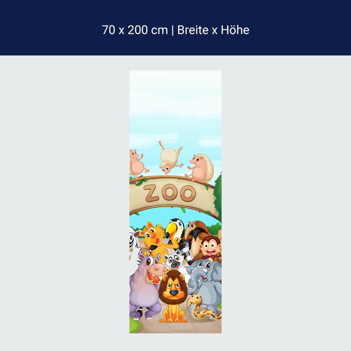 Duschwand Zootiere Kinder M0302 Duschwand Zootiere Kinder M0302
