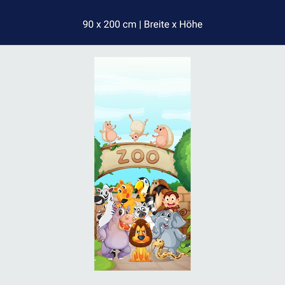 Duschwand Zootiere Kinder M0302 Duschwand Zootiere Kinder M0302