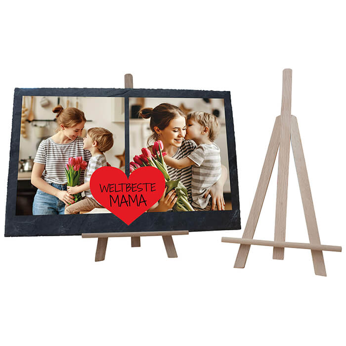 Schiefertafel mit Staffelei weltbeste Mama M0302 - Bild 3 Schiefertafel mit Staffelei weltbeste Mama M0302 - Bild 3
