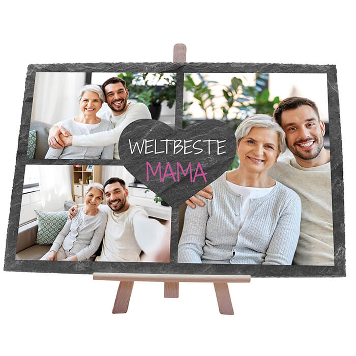 Schiefertafel mit Staffelei weltbeste Mama M0303 - Bild 1 Schiefertafel mit Staffelei weltbeste Mama M0303 - Bild 1