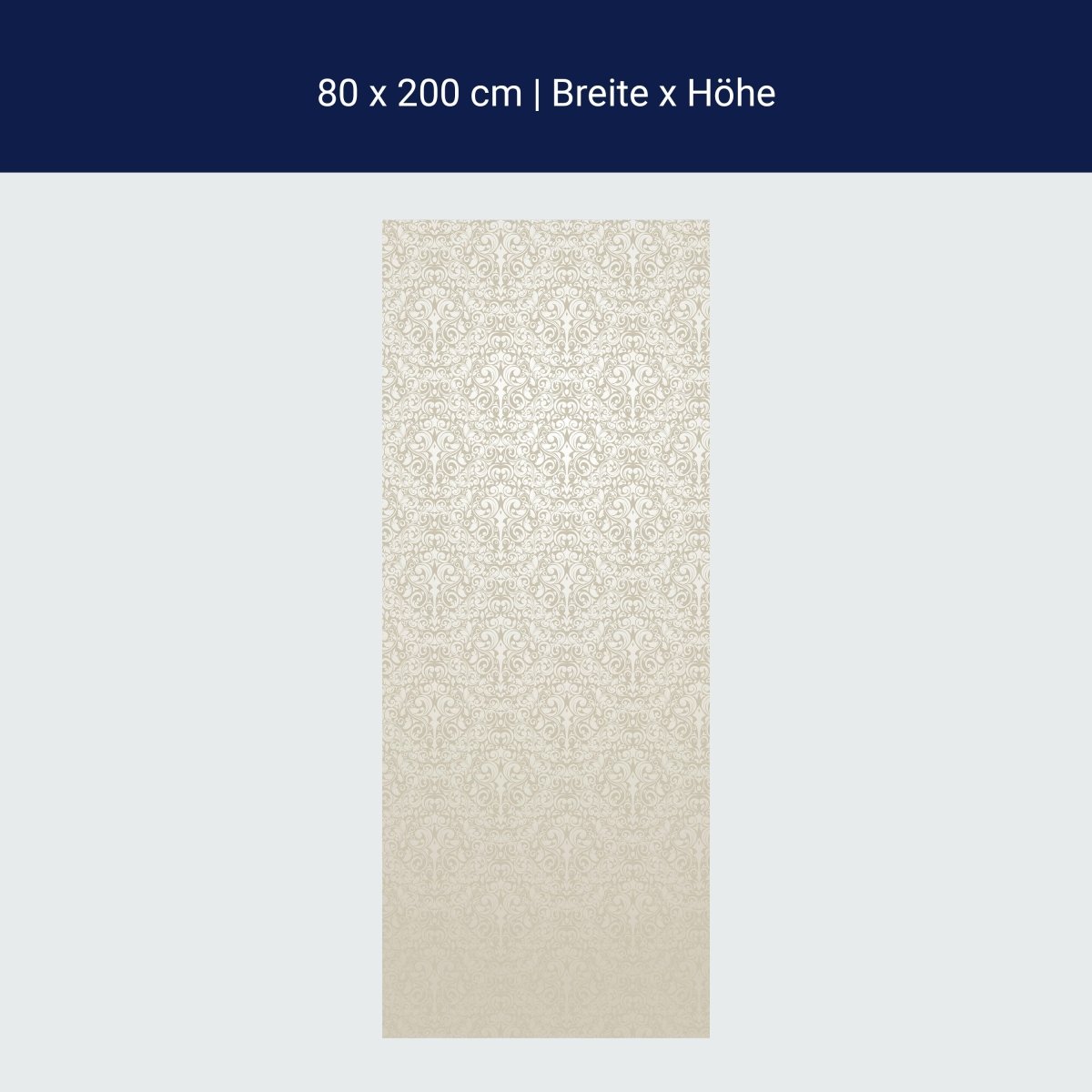 Duschwand Barockmuster Beige M0306 Duschwand Barockmuster Beige M0306