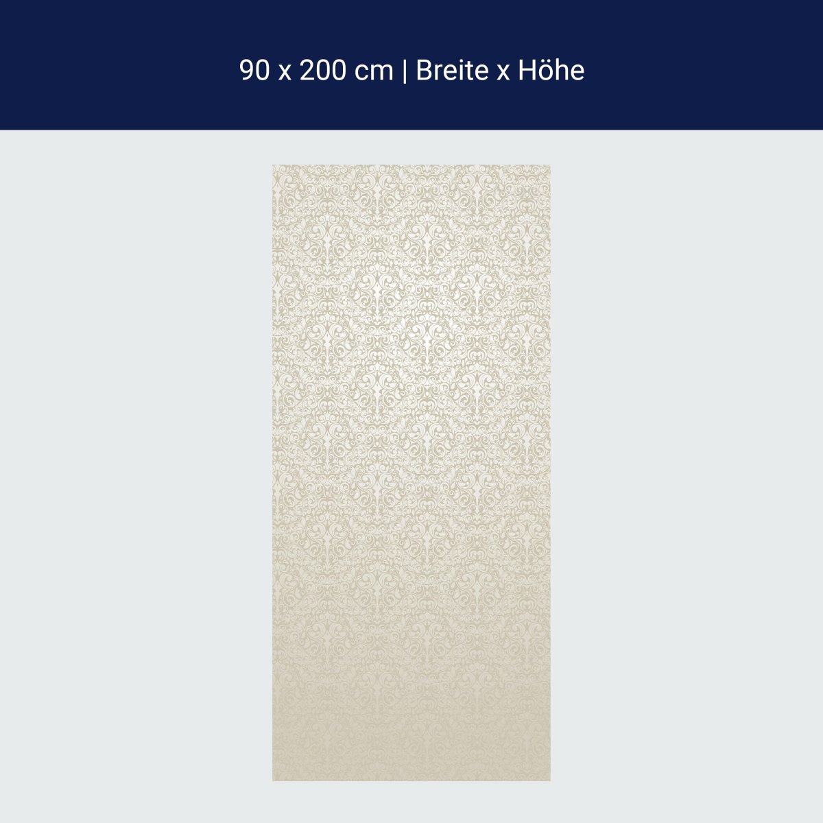 Duschwand Barockmuster Beige M0306 Duschwand Barockmuster Beige M0306