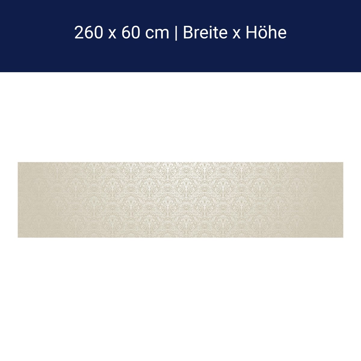 Küchenrückwand Barockmuster Beige M0306 Küchenrückwand Barockmuster Beige M0306