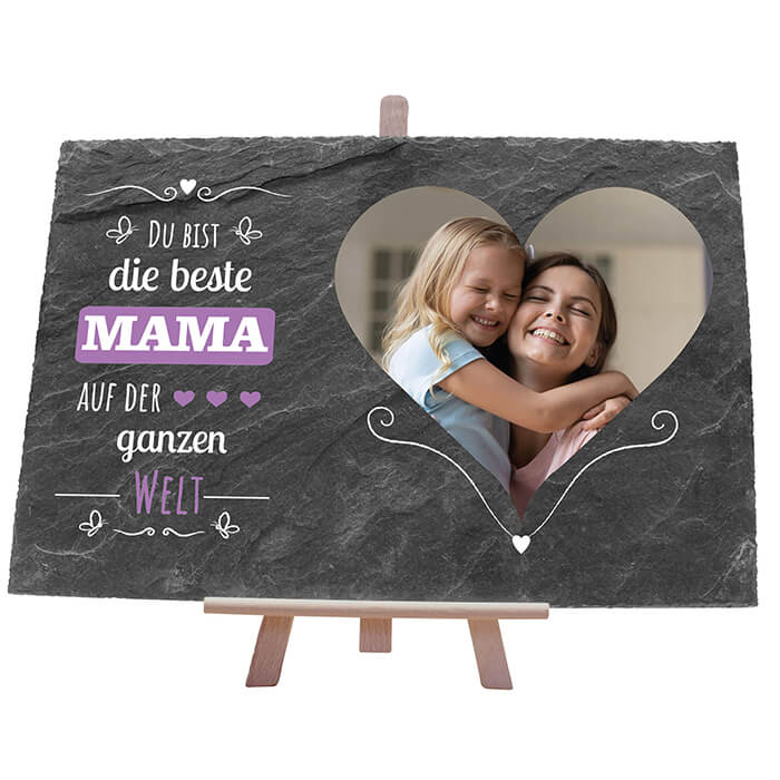 Schiefertafel mit Staffelei Beste Mama M0307 - Bild 1 Schiefertafel mit Staffelei Beste Mama M0307 - Bild 1