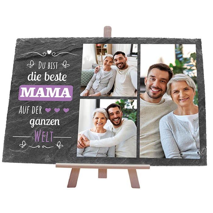Schiefertafel mit Staffelei Beste Mama M0309 - Bild 1 Schiefertafel mit Staffelei Beste Mama M0309 - Bild 1
