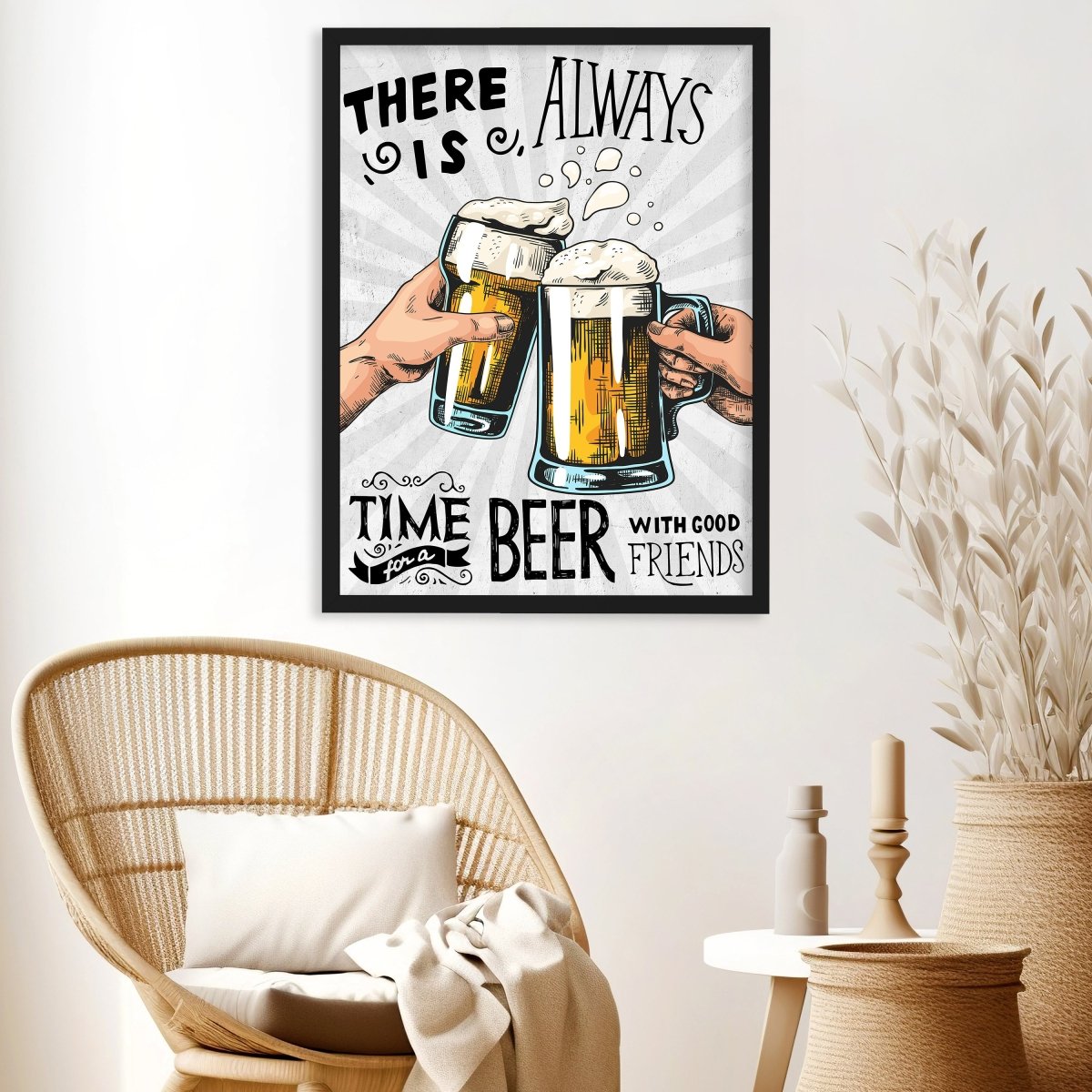 wandmotiv24 Poster, Poster - Spruch, Bier, Freunde - M0309 - Bild 3 wandmotiv24 Poster, Poster - Spruch, Bier, Freunde - M0309 - Bild 3