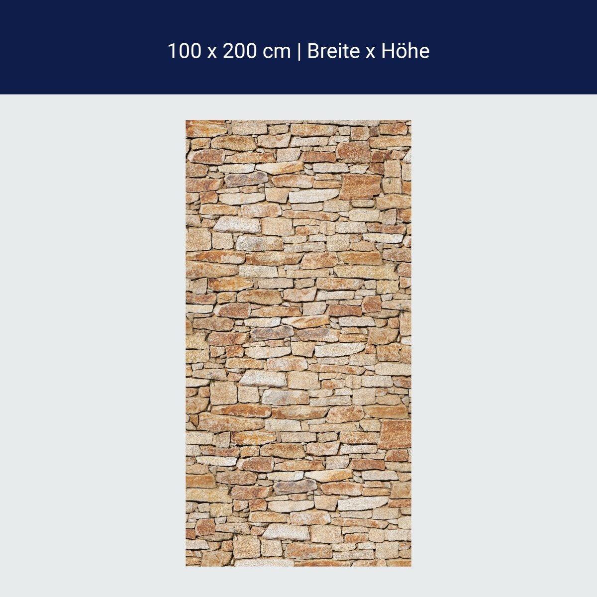 Duschwand Natursteinmauer Hell M0310 Duschwand Natursteinmauer Hell M0310