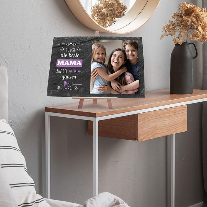 Schiefertafel mit Staffelei Beste Mama M0310 - Bild 2 Schiefertafel mit Staffelei Beste Mama M0310 - Bild 2