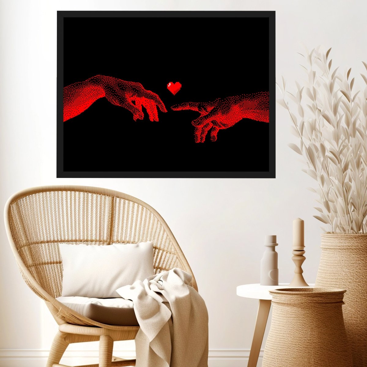 wandmotiv24 Poster, Poster - Herz, Hand, Pixel - M0310 - Bild 3 wandmotiv24 Poster, Poster - Herz, Hand, Pixel - M0310 - Bild 3