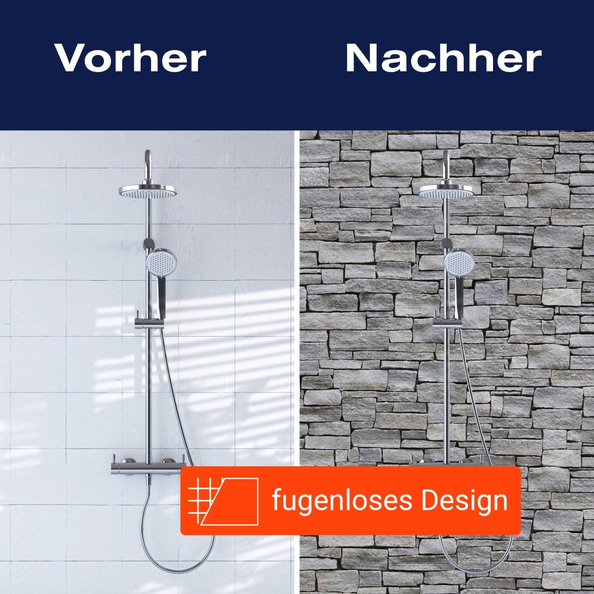 Duschwand Grober Stein Grau M0311 entdecken - Bild 9 Duschwand Grober Stein Grau M0311 entdecken - Bild 9