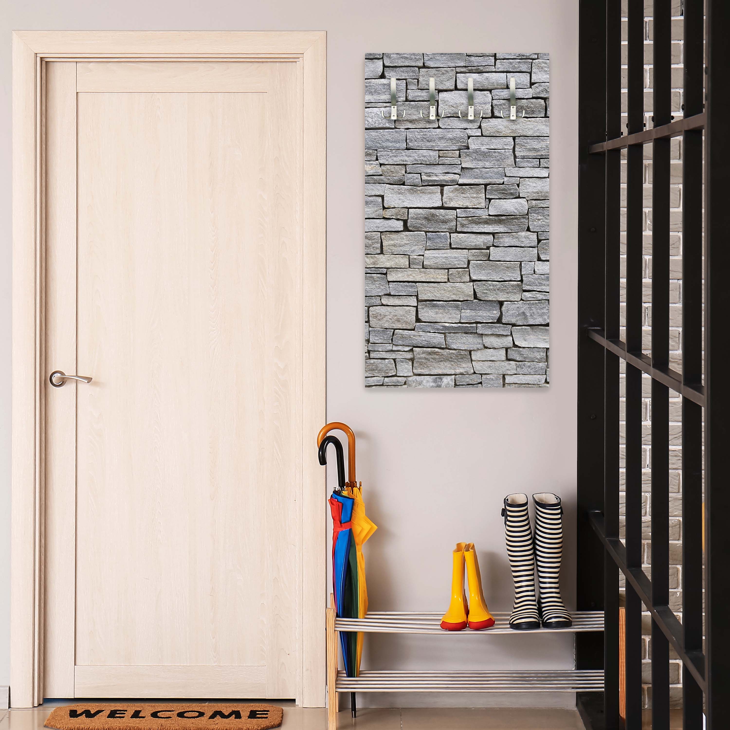 Garderobe Grober Stein Grau M0311 entdecken - Bild 3 Garderobe Grober Stein Grau M0311 entdecken - Bild 3