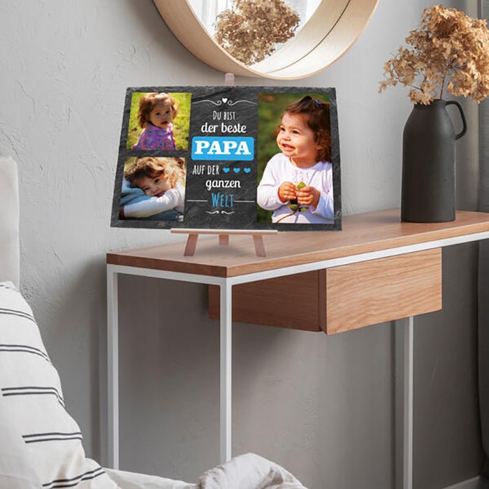 Schiefertafel Bester Papa M0313 - Bild 5 Schiefertafel Bester Papa M0313 - Bild 5
