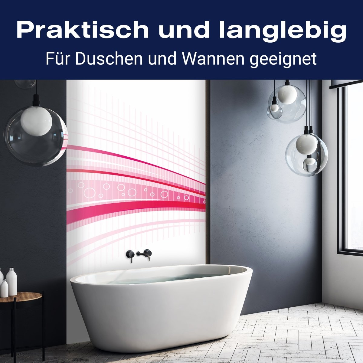Duschwand Pinke Welle M0314 entdecken - Bild 3 Duschwand Pinke Welle M0314 entdecken - Bild 3