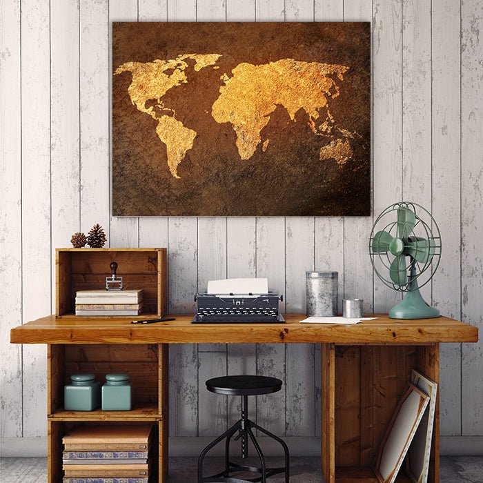 Leinwandbild Weltkarte, Querformat M0314 kaufen - Bild 3 Leinwandbild Weltkarte, Querformat M0314 kaufen - Bild 3