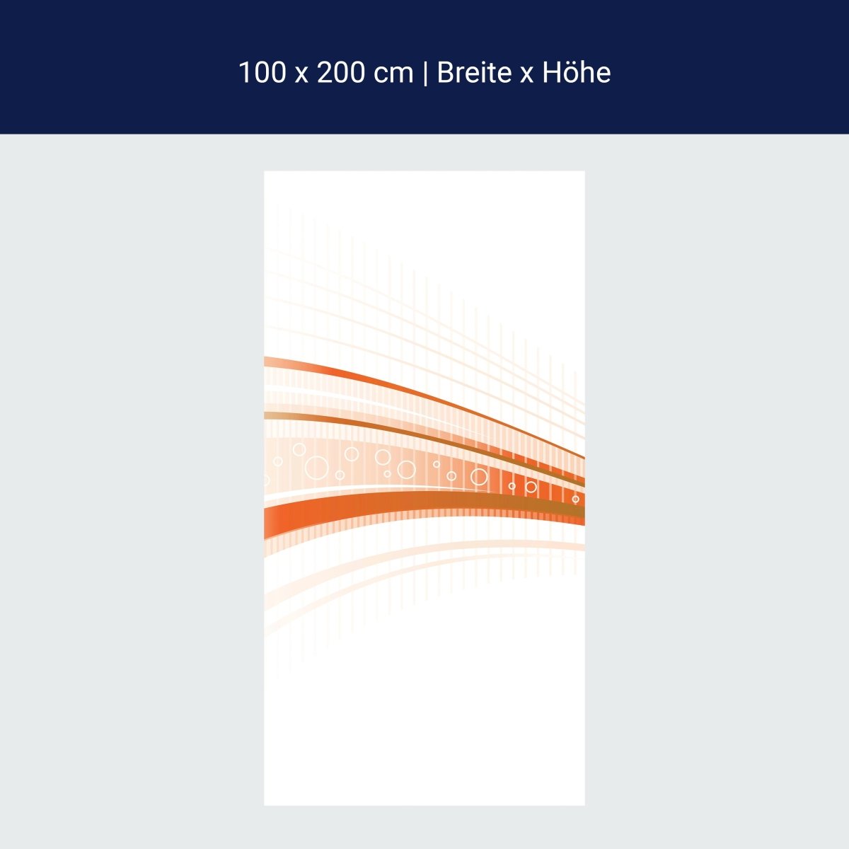 Duschwand Orangene Welle M0315 Duschwand Orangene Welle M0315