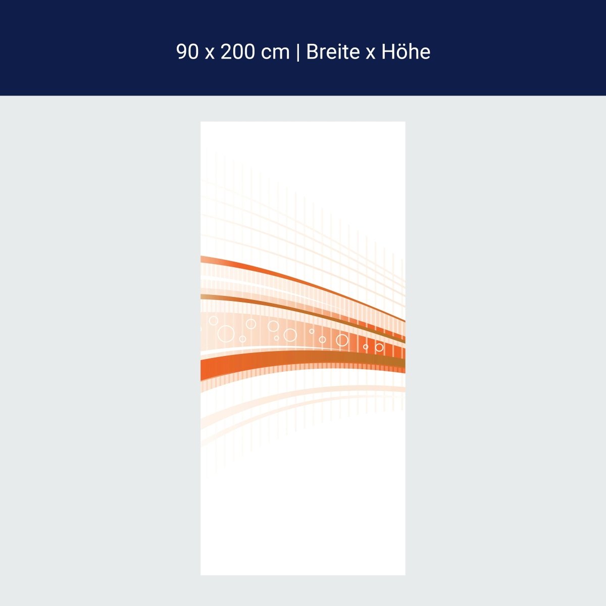 Duschwand Orangene Welle M0315 Duschwand Orangene Welle M0315