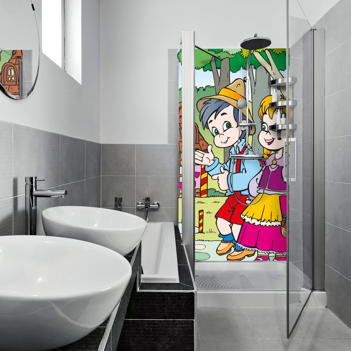 Duschwand Hänsel und Gretel M0316 entdecken - Bild 1 Duschwand Hänsel und Gretel M0316 entdecken - Bild 1
