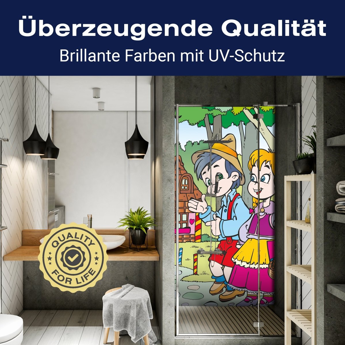 Duschwand Hänsel und Gretel M0316 entdecken - Bild 2 Duschwand Hänsel und Gretel M0316 entdecken - Bild 2
