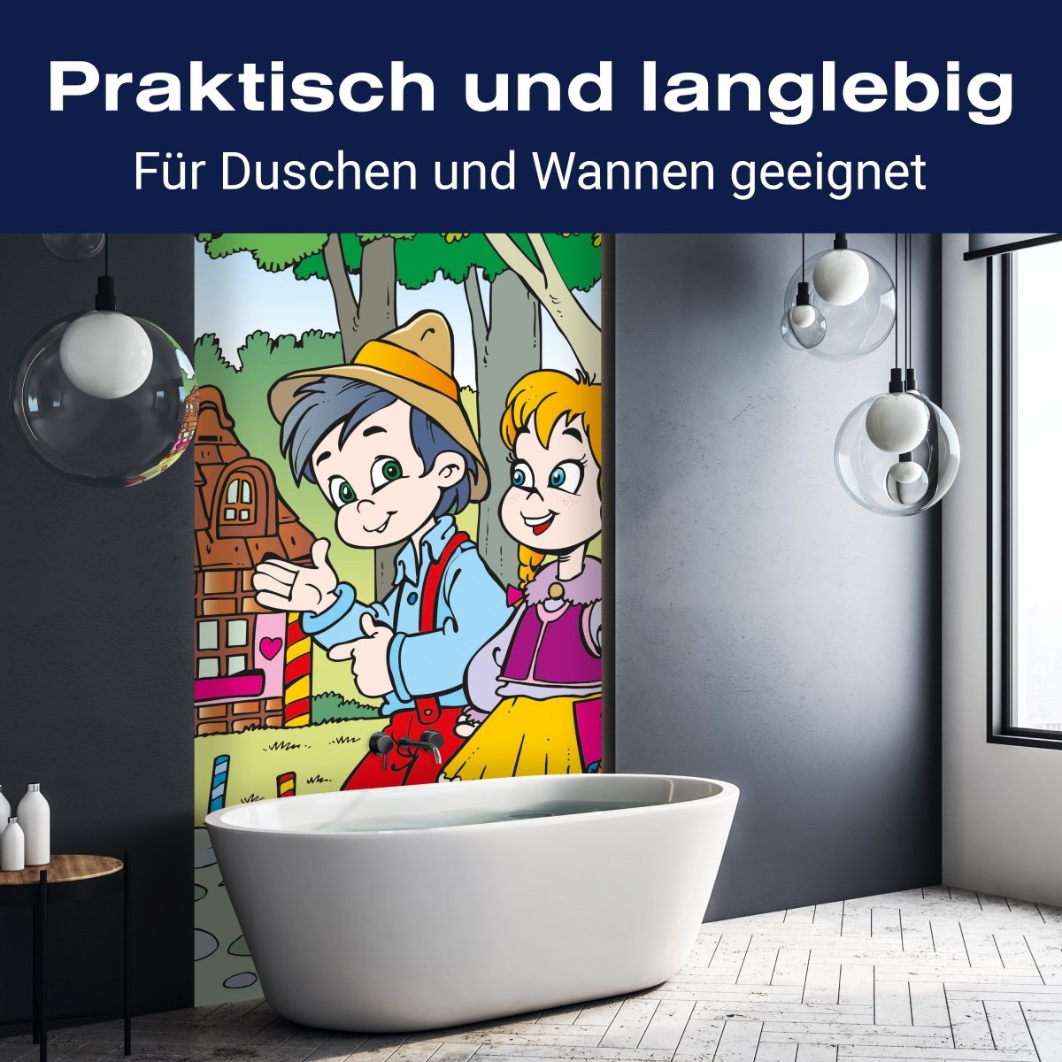 Duschwand Hänsel und Gretel M0316 entdecken - Bild 3 Duschwand Hänsel und Gretel M0316 entdecken - Bild 3