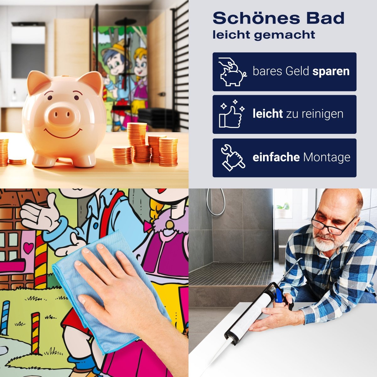 Duschwand Hänsel und Gretel M0316 entdecken - Bild 7 Duschwand Hänsel und Gretel M0316 entdecken - Bild 7