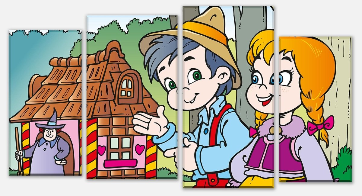 Leinwandbild Mehrteiler Hänsel und Gretel M0316 Leinwandbild Mehrteiler Hänsel und Gretel M0316