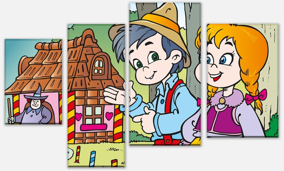 Leinwandbild Mehrteiler Hänsel und Gretel M0316 Leinwandbild Mehrteiler Hänsel und Gretel M0316