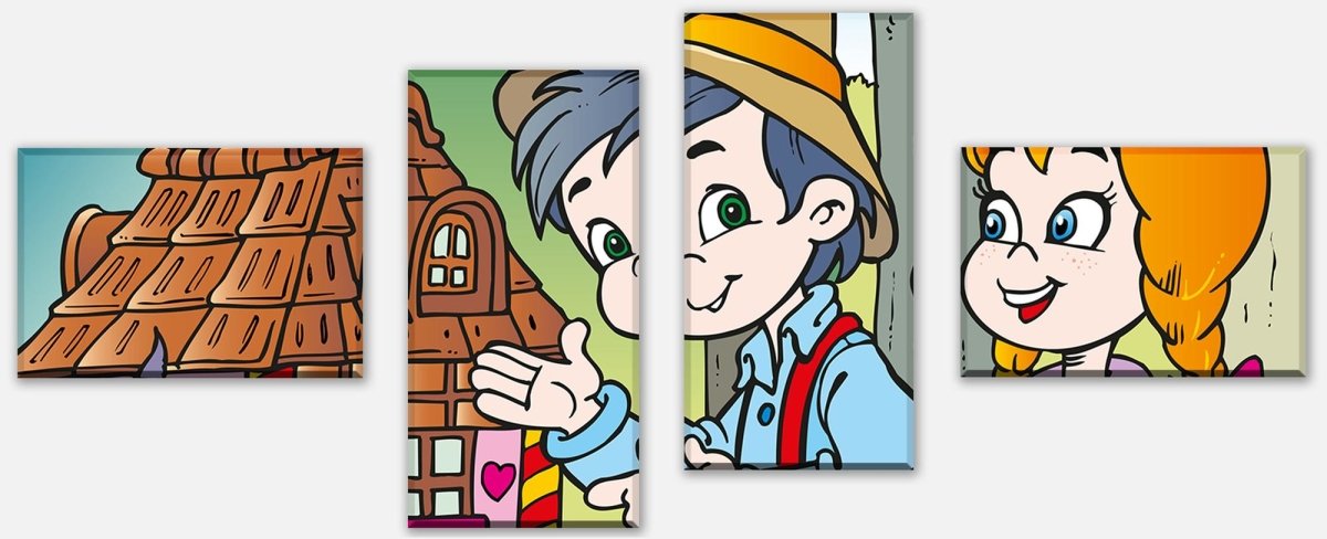 Leinwandbild Mehrteiler Hänsel und Gretel M0316 Leinwandbild Mehrteiler Hänsel und Gretel M0316