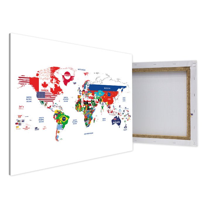 Leinwandbild Weltkarte, Querformat M0316 kaufen - Bild 4 Leinwandbild Weltkarte, Querformat M0316 kaufen - Bild 4