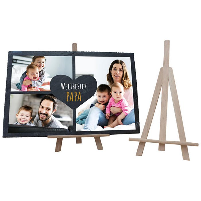 Schiefertafel Bester Papa M0318 - Bild 2 Schiefertafel Bester Papa M0318 - Bild 2