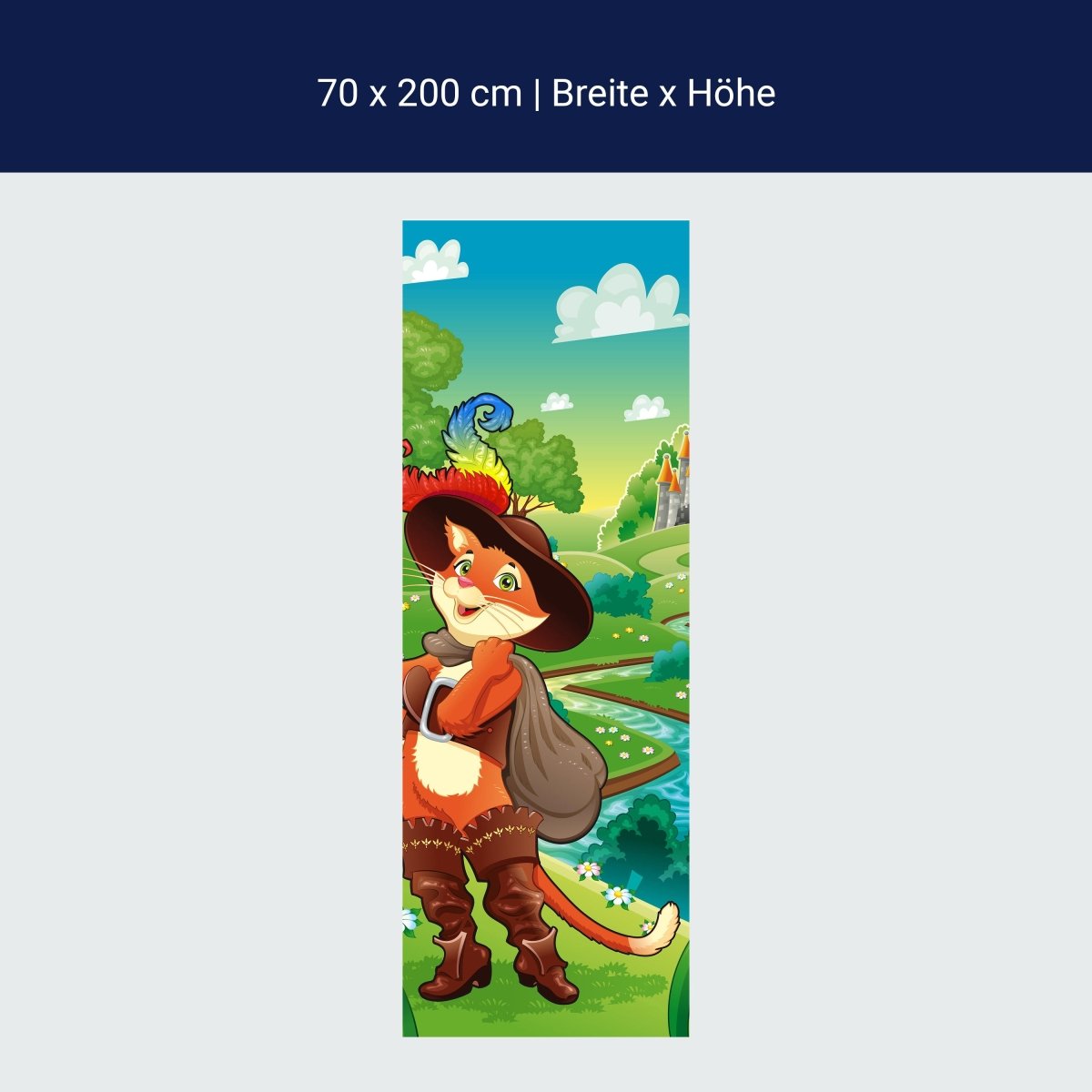 Duschwand Gestiefelter Kater M0320 Duschwand Gestiefelter Kater M0320